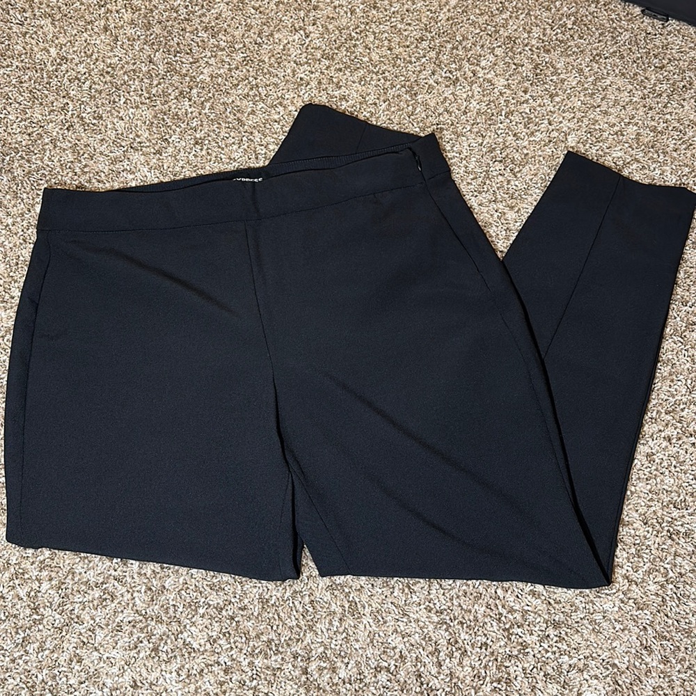 Express Black Cropped Ankle Pants